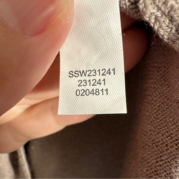 J. Jill v-neck long sleeved knit sweater, sz. M, driftwood color, fall, tunic - Picture 8 of 9